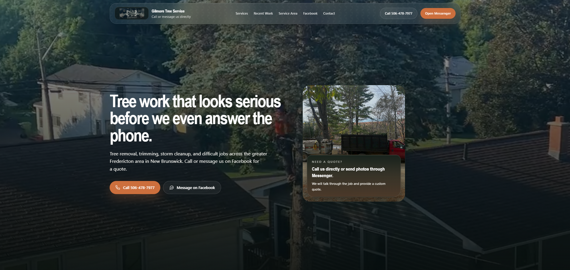 Gilmore Tree Service Website